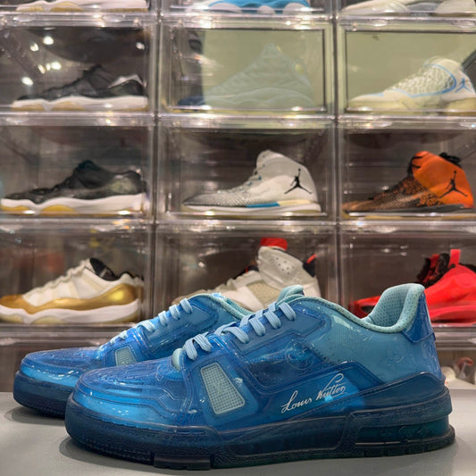 Louis Vuitton Trainer Sport Shoes in Blue 0079