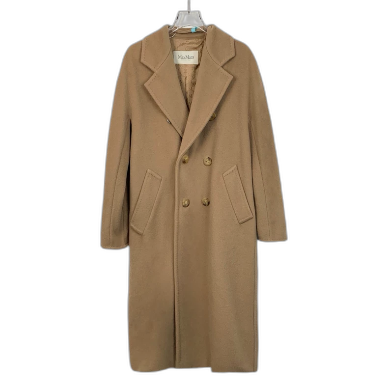 Maxmara Brown Wool Double-Breasted Coat