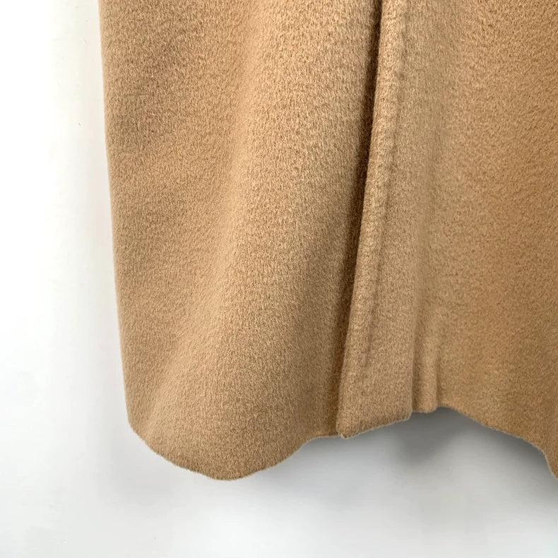 Maxmara Brown Wool Double-Breasted Coat