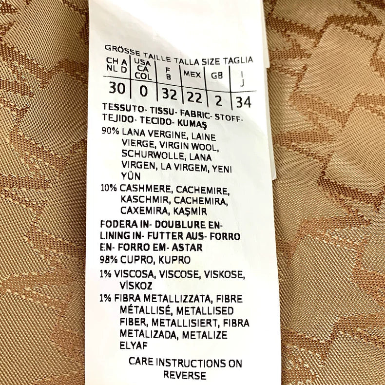 Maxmara Brown Wool Double-Breasted Coat