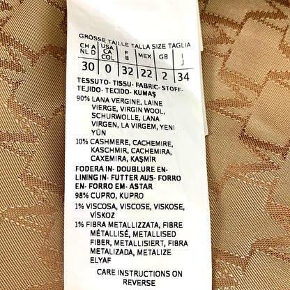 Maxmara Brown Wool Double-Breasted Coat