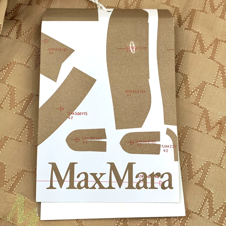 Maxmara Brown Wool Double-Breasted Coat