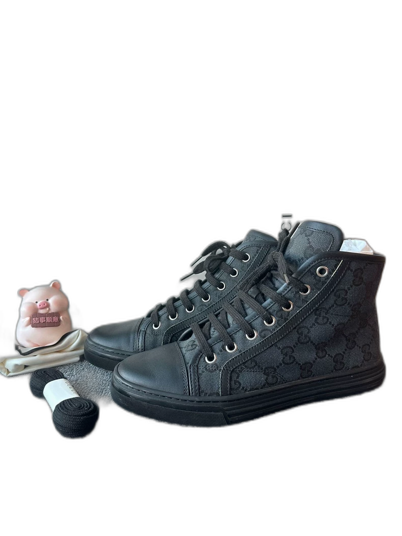 Gucci Retro High-Top Canvas Sneakers