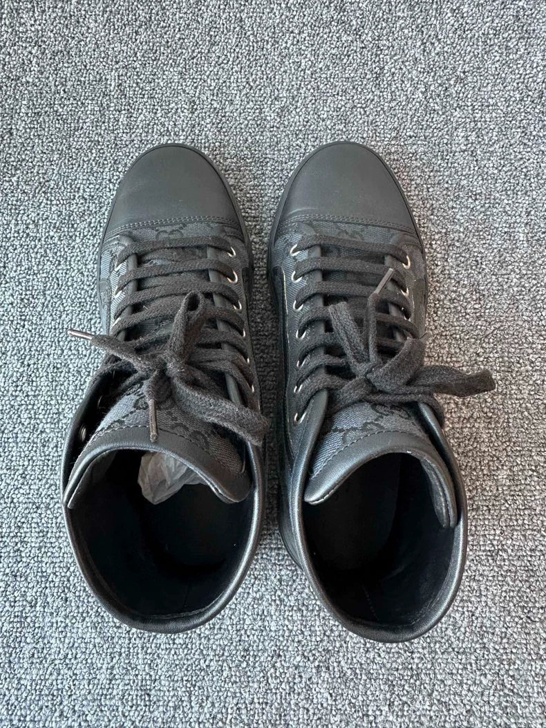 Gucci Retro High-Top Canvas Sneakers