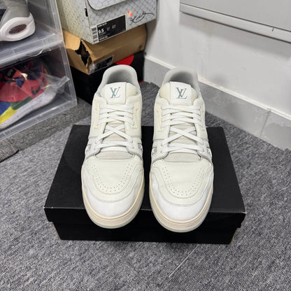 Louis Vuitton White Leather Trainer Sneakers 0079
