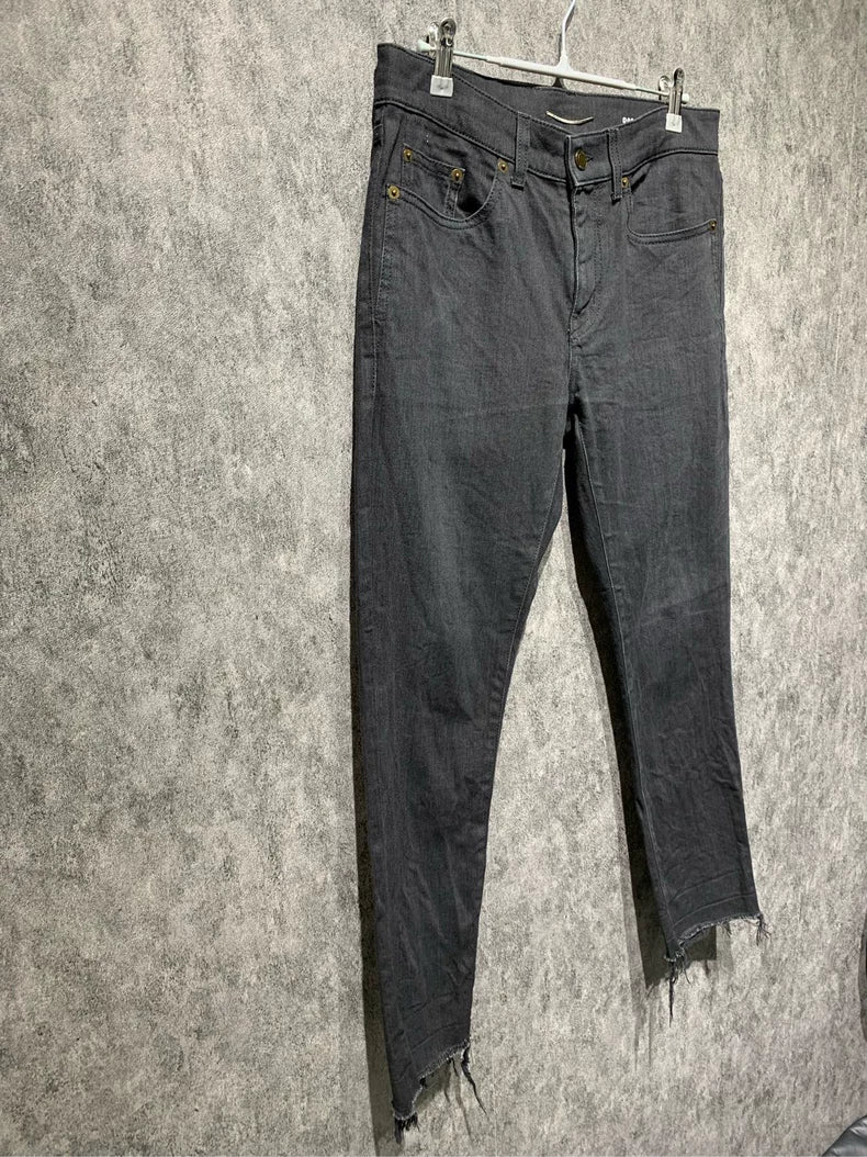 Stylish Saint Laurent Fluid Leg Denim Pants