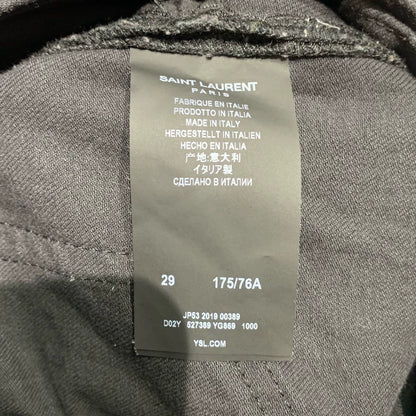 Stylish Saint Laurent Fluid Leg Denim Pants