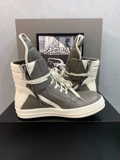 Gray Rick Owens Geobasket Sneakers for Men-yf