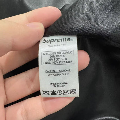 Supreme Leopard Print Fur Jacket-zp