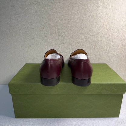 Gucci Maroon Horsebit Casual Shoes for Men 0079