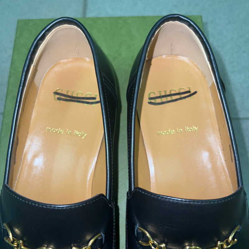 Gucci Casual Leather Shoes in Black and Brown 0079