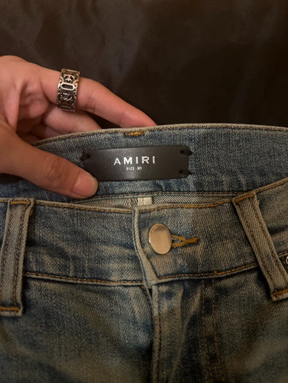 Amiri Art Patch Snake Jean