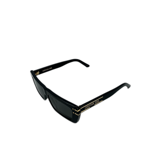 Christian Dior Black Logo Square Sunglasses