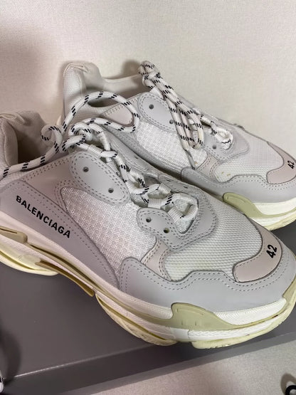Balenciaga Triple S Sneakers in White