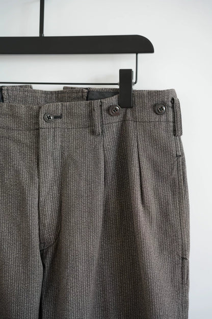Yohji Yamamoto Grey Striped Trousers