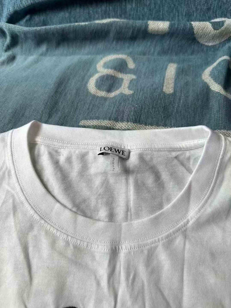 Loewe Floral Embroidery Short Sleeve T-Shirt