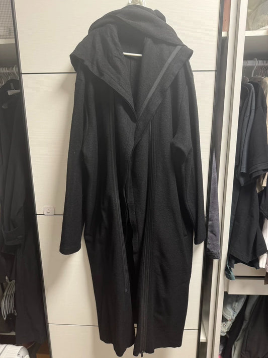 Yohji Yamamoto Wool Asymmetric Zip Coat