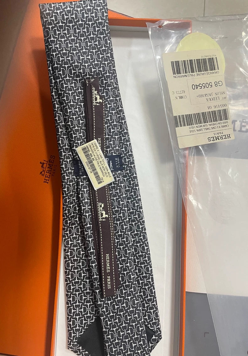 Hermes Silk Tie Classic Pattern