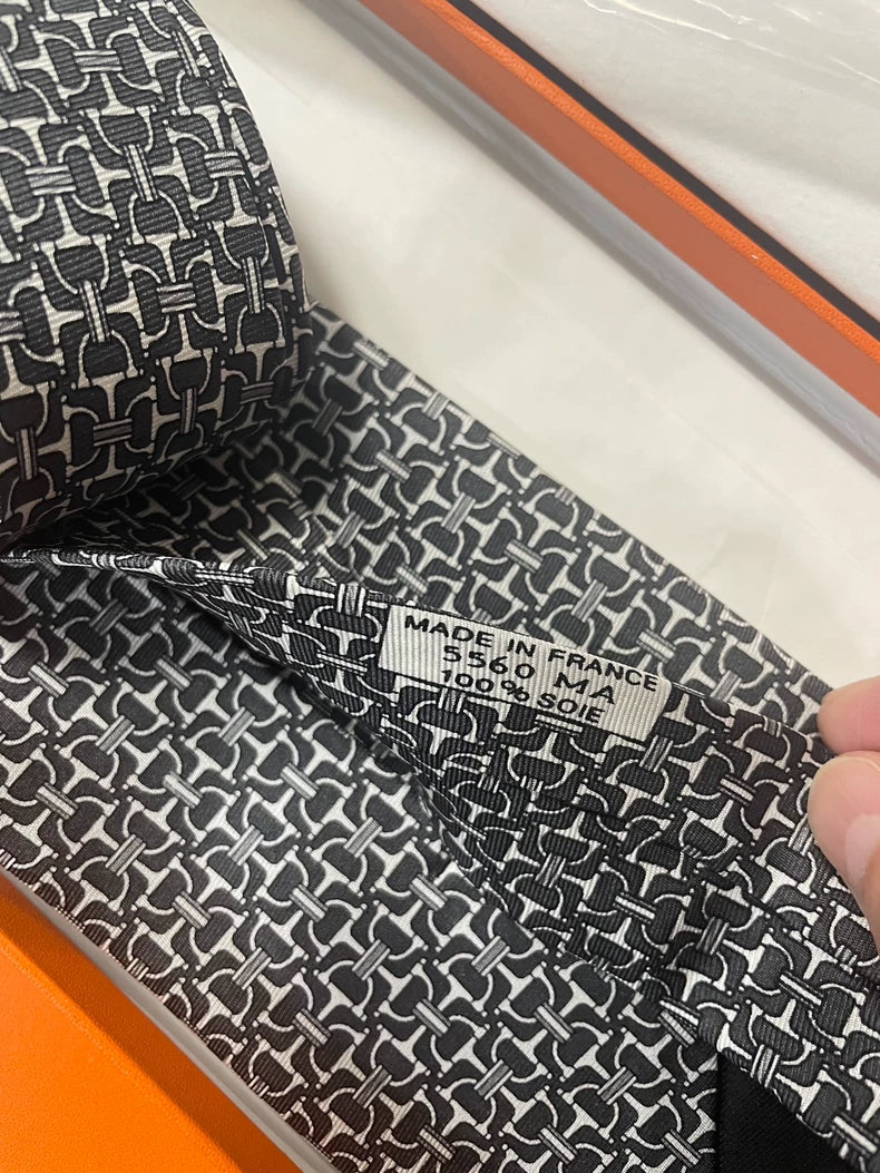 Hermes Silk Tie Classic Pattern
