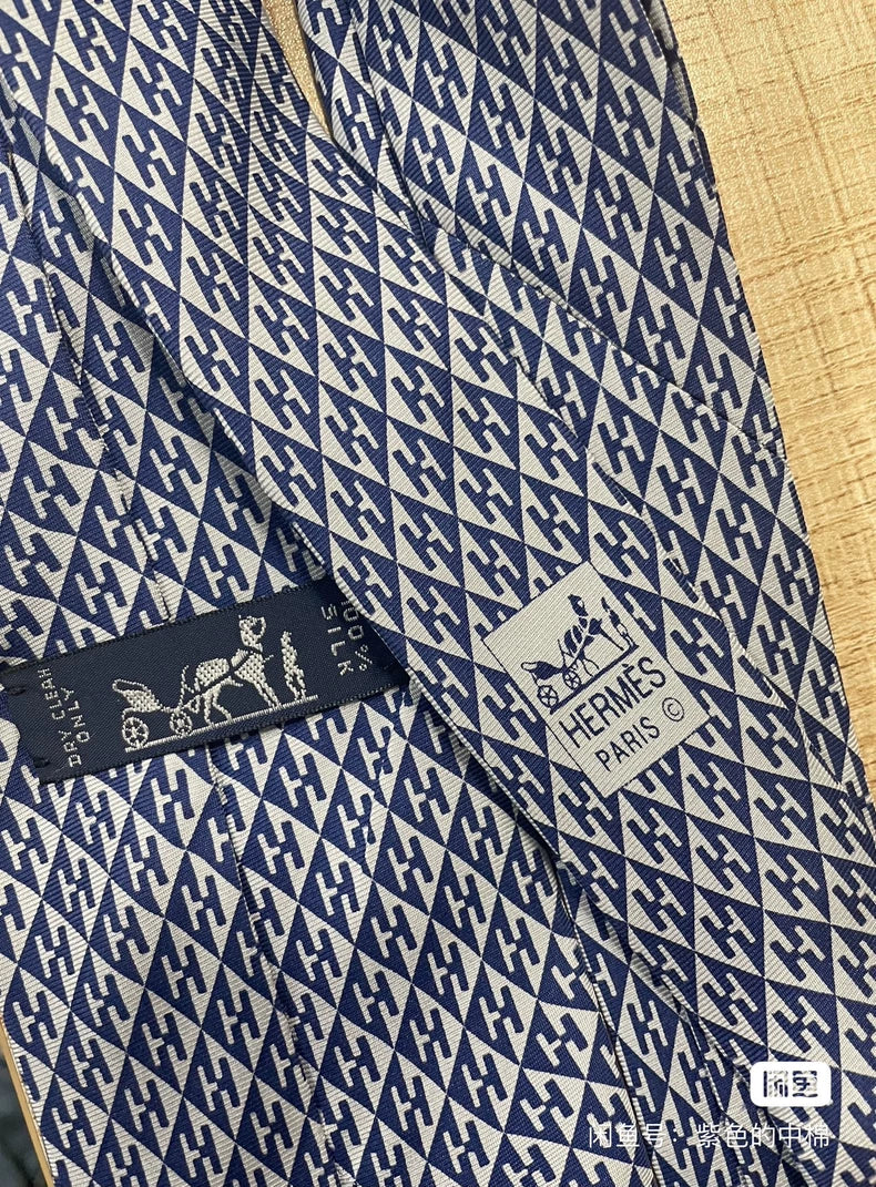 Hermes Silk Tie Classic Pattern