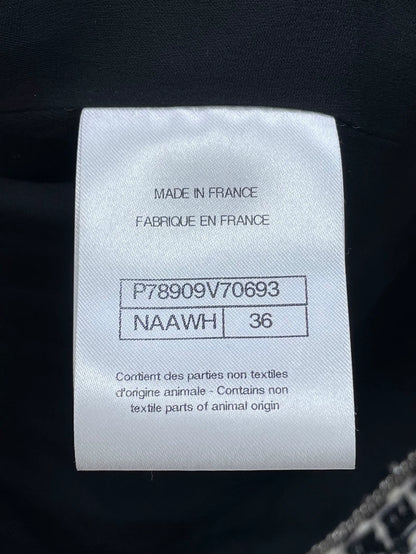 Chanel Black and White Tweed Jacket
