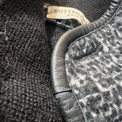 Bottega Veneta Gray Houndstooth Wool Jacket