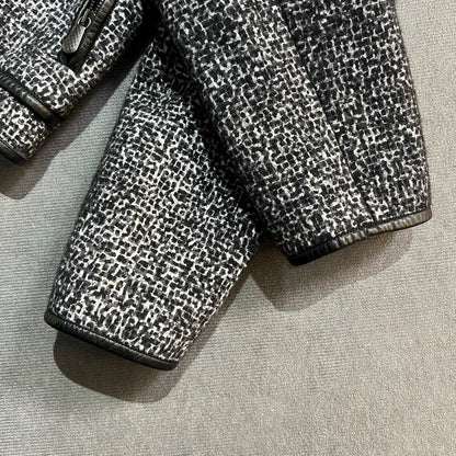 Bottega Veneta Gray Houndstooth Wool Jacket