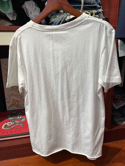 Saint Laurent Logo Lip Print T-Shirt