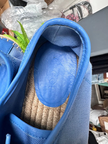 Blue Slip-On Canvas Sneakers from Gucci