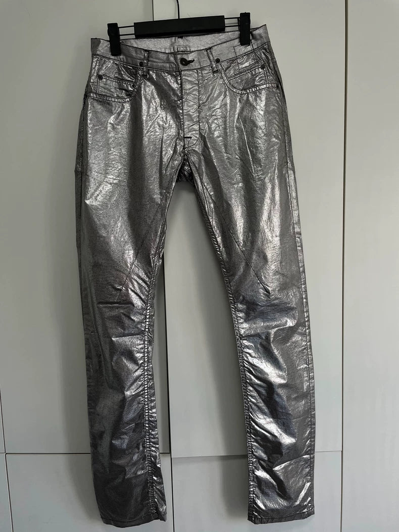 Rick Owens Men's Silver Jeans