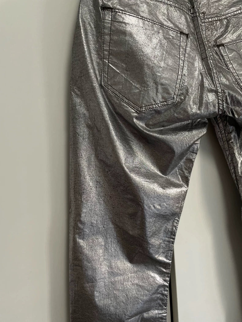 Rick Owens Men's Silver Jeans
