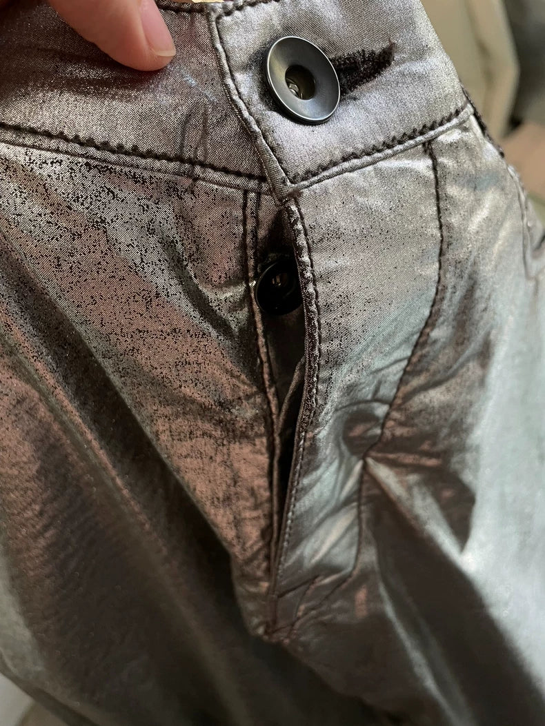 Rick Owens Men's Silver Jeans