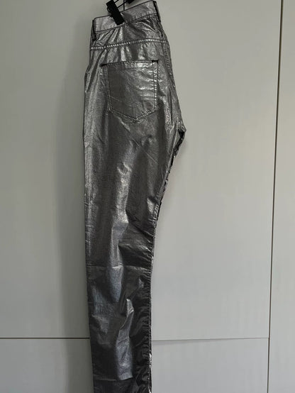 Rick Owens Men's Silver Jeans