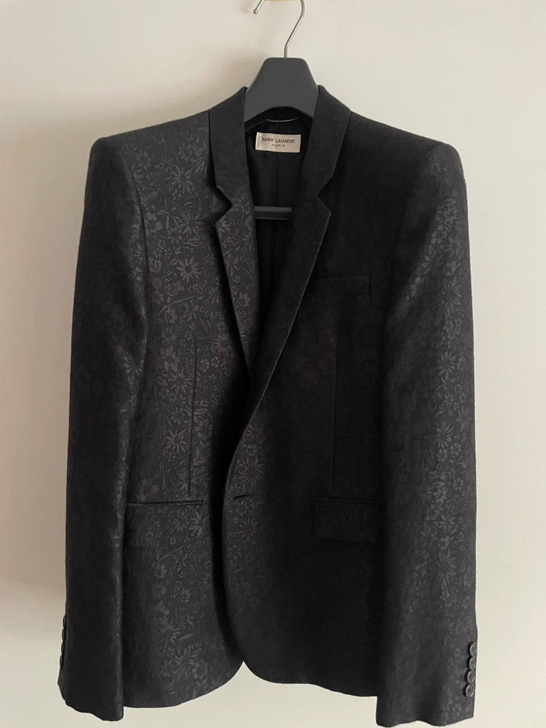 Stylish Saint Laurent Suit with Floral Pattern
