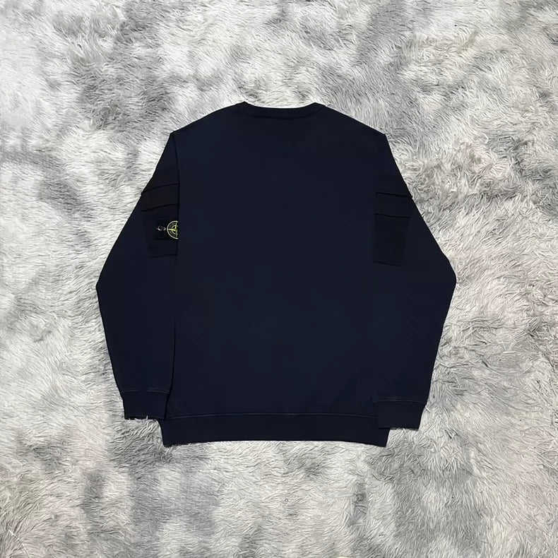 Stone Island Navy Pocket Sweatshirt XXL