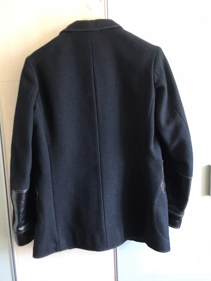 Freewheelers Wool Suit Jacket in Black