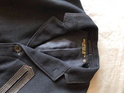 Freewheelers Wool Suit Jacket in Black