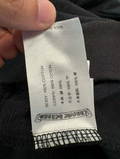 Chrome Hearts Black Zip Hoodie with Logo-yf