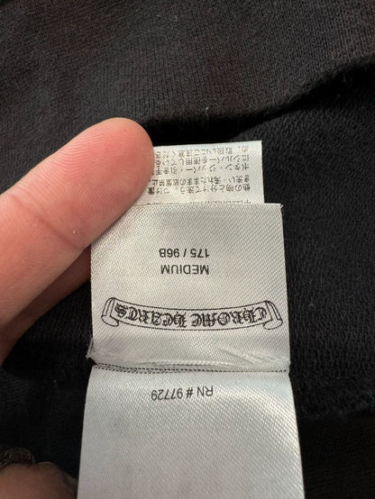 Chrome Hearts Black Zip Hoodie with Logo-yf