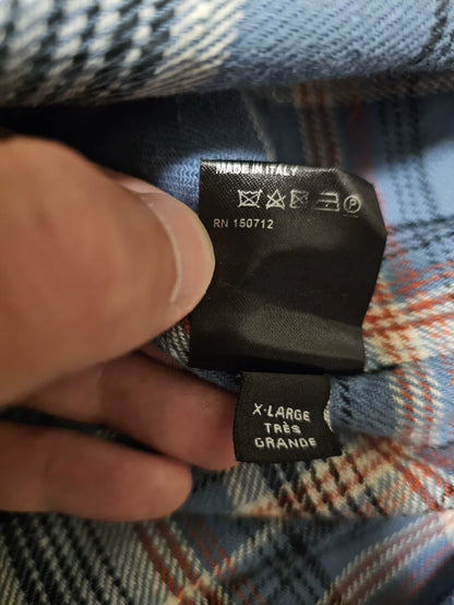 Amiri Bandana Print Fringe Button-Up Shirt-yf