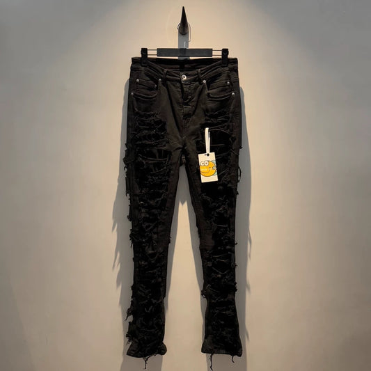 Rick Owens DRKSHDW Distressed Denim Pants