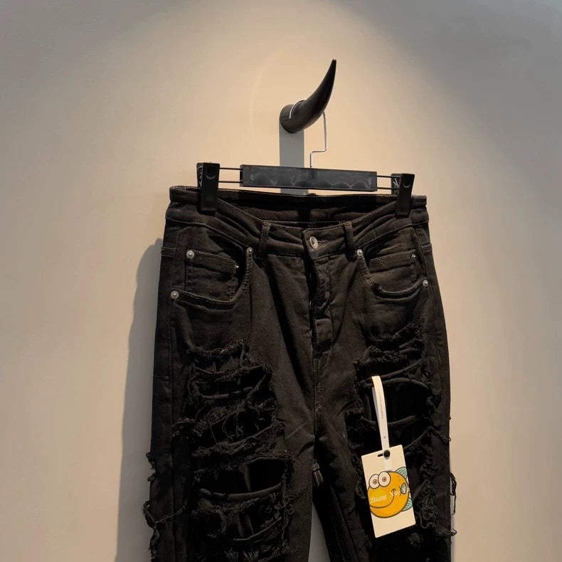 Rick Owens DRKSHDW Distressed Denim Pants