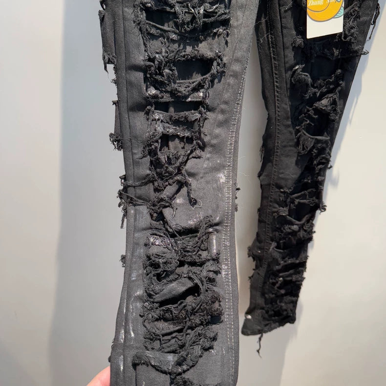 Rick Owens DRKSHDW Distressed Denim Pants