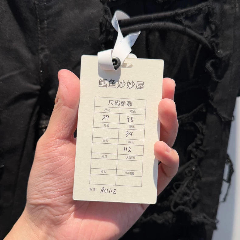 Rick Owens DRKSHDW Distressed Denim Pants