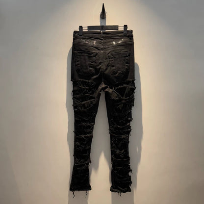 Rick Owens DRKSHDW Distressed Denim Pants