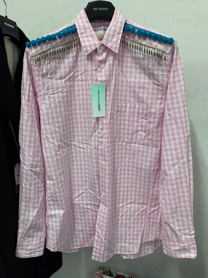 COMME DES GARCONS Pink Check Shirt