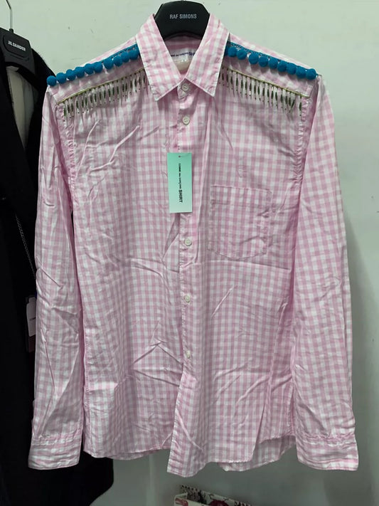 COMME DES GARCONS Pink Check Shirt