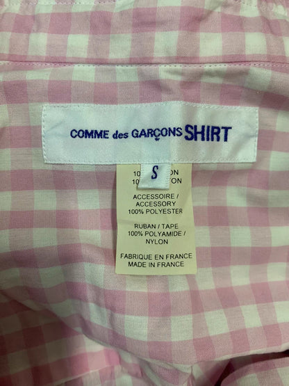 COMME DES GARCONS Pink Check Shirt