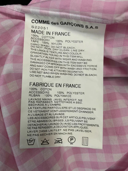 COMME DES GARCONS Pink Check Shirt