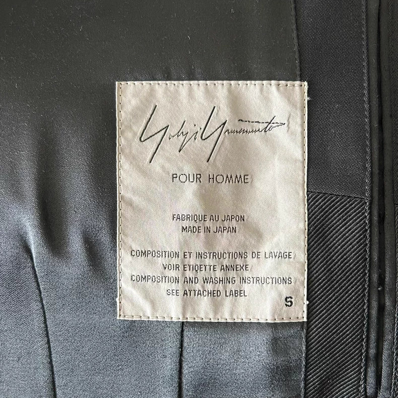 Yohji Yamamoto Silk Collar Wool Blazer